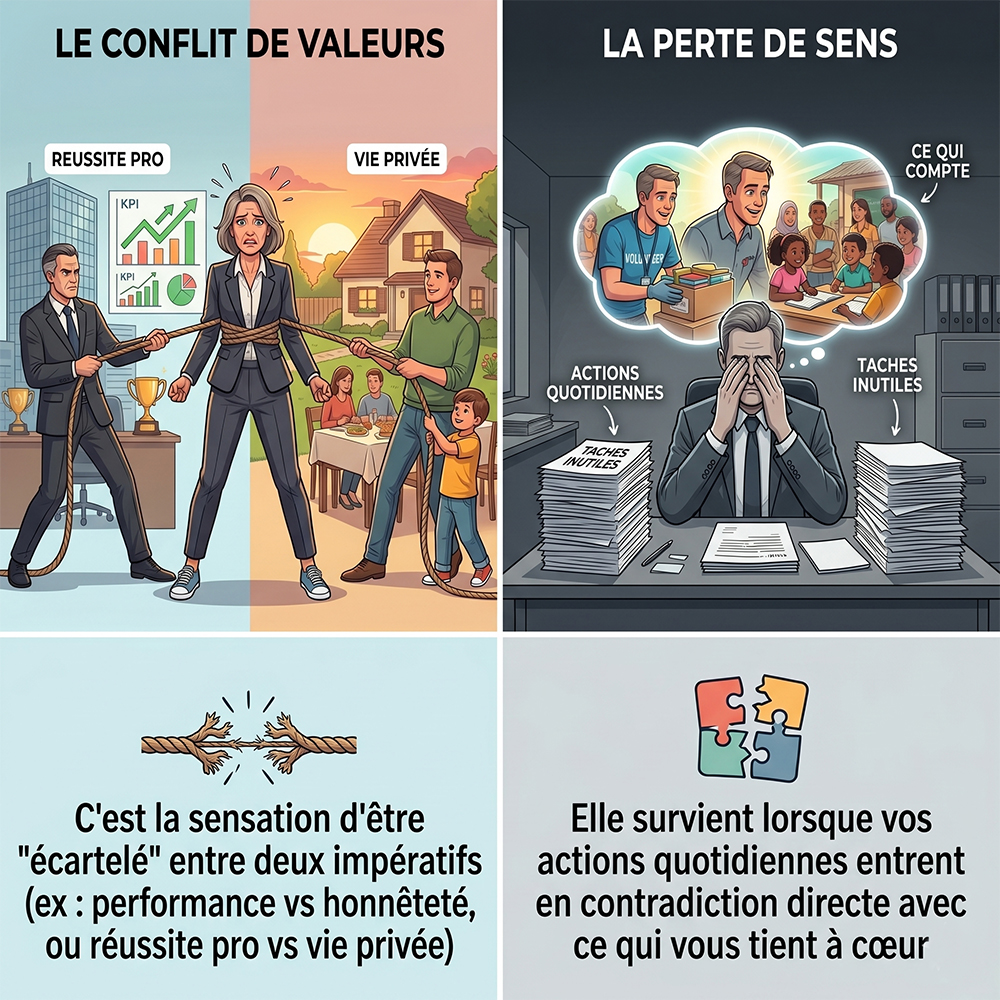 Conflits de valeurs au travail