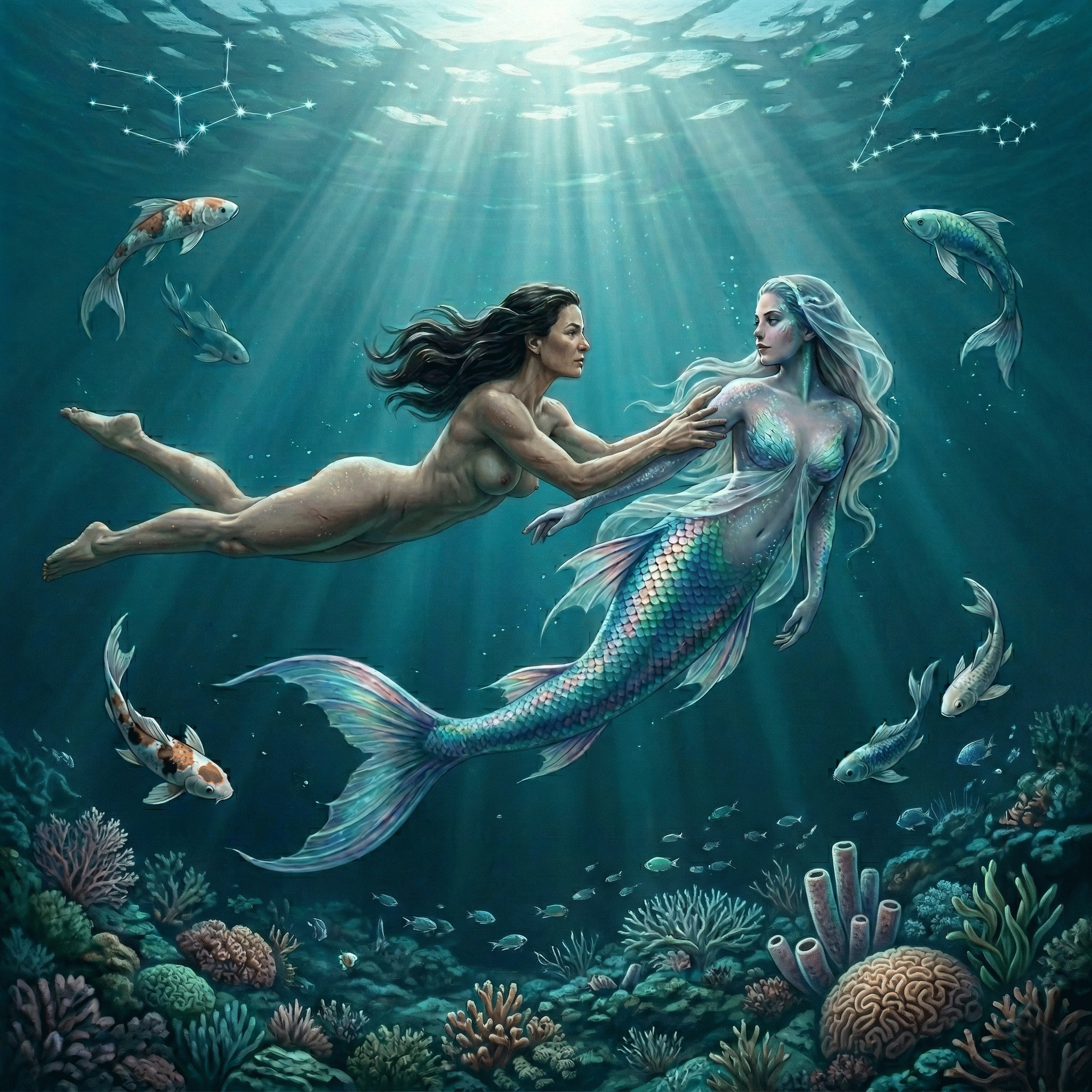 L'axe Vierge / Poissons