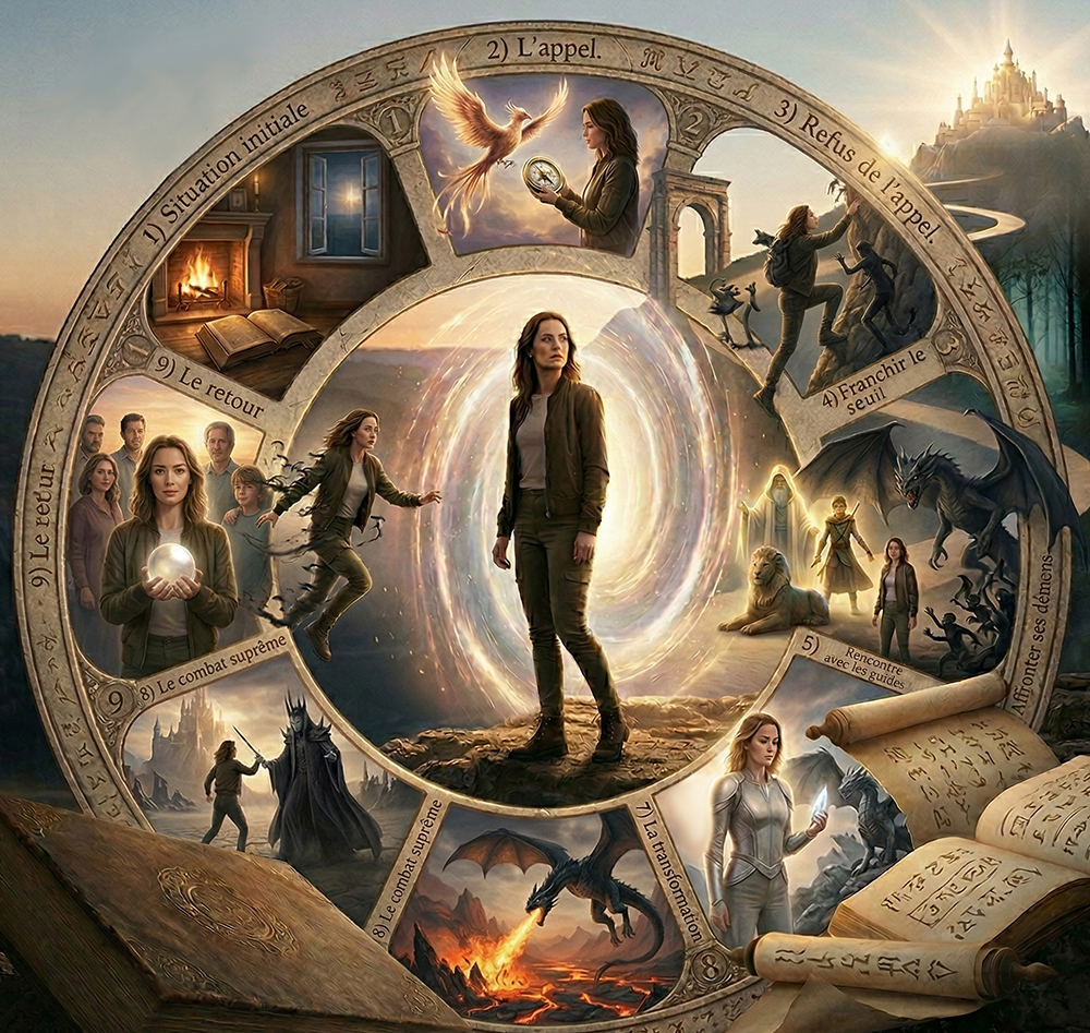 Les 9 étapes de la voie du héros